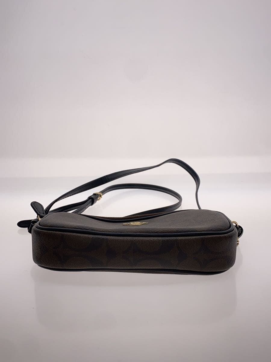 COACH Shoulder Bag Leather BRW All Over Pattern F77996 4