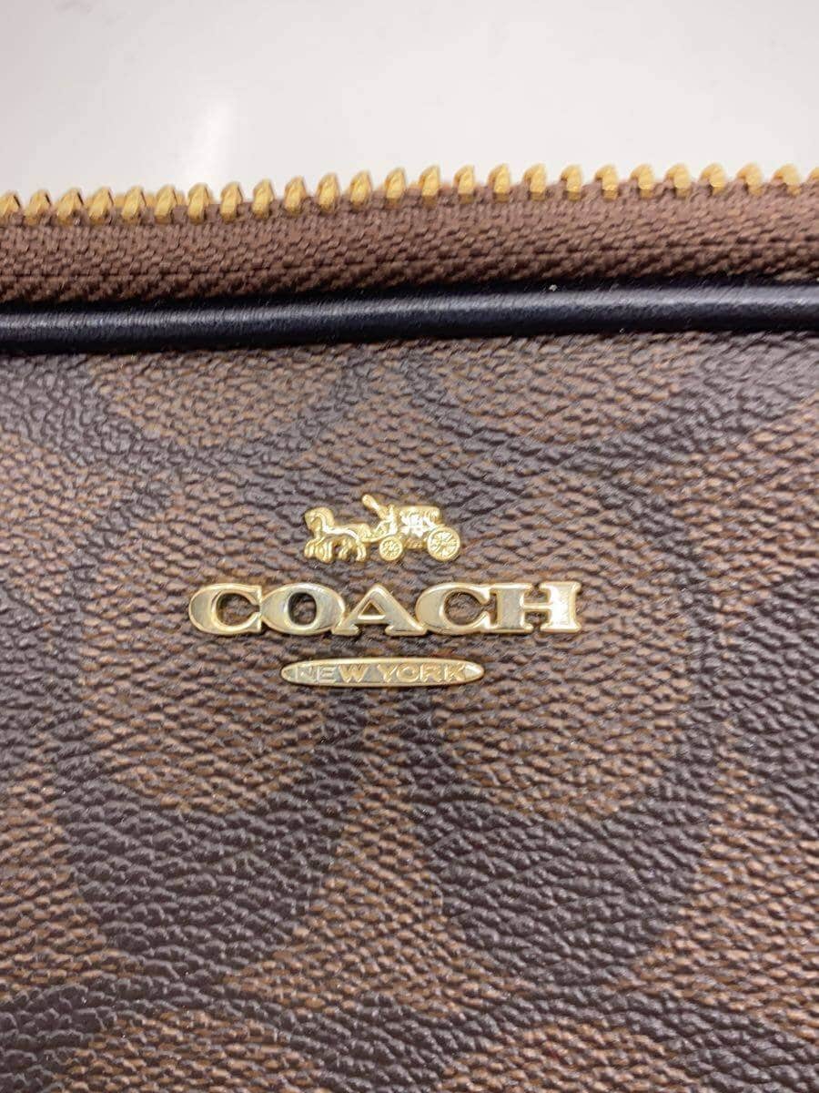 COACH Shoulder Bag Leather BRW All Over Pattern F77996 5