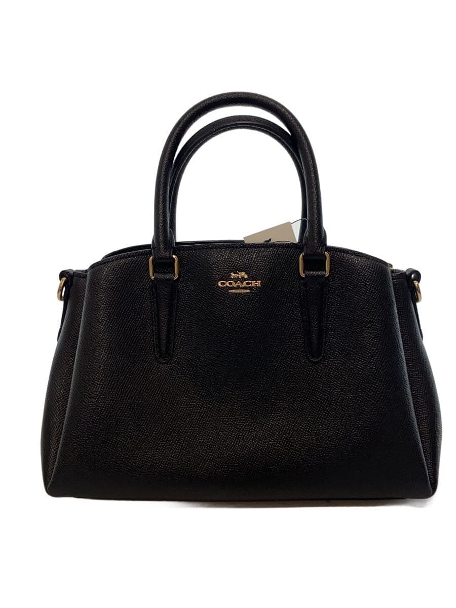 COACH Handbag Leather BLK Solid F28977