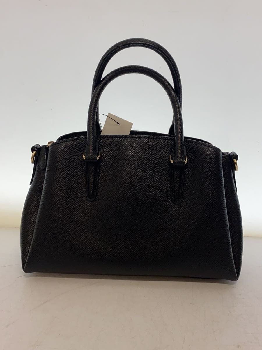 COACH Handbag Leather BLK Solid F28977 3