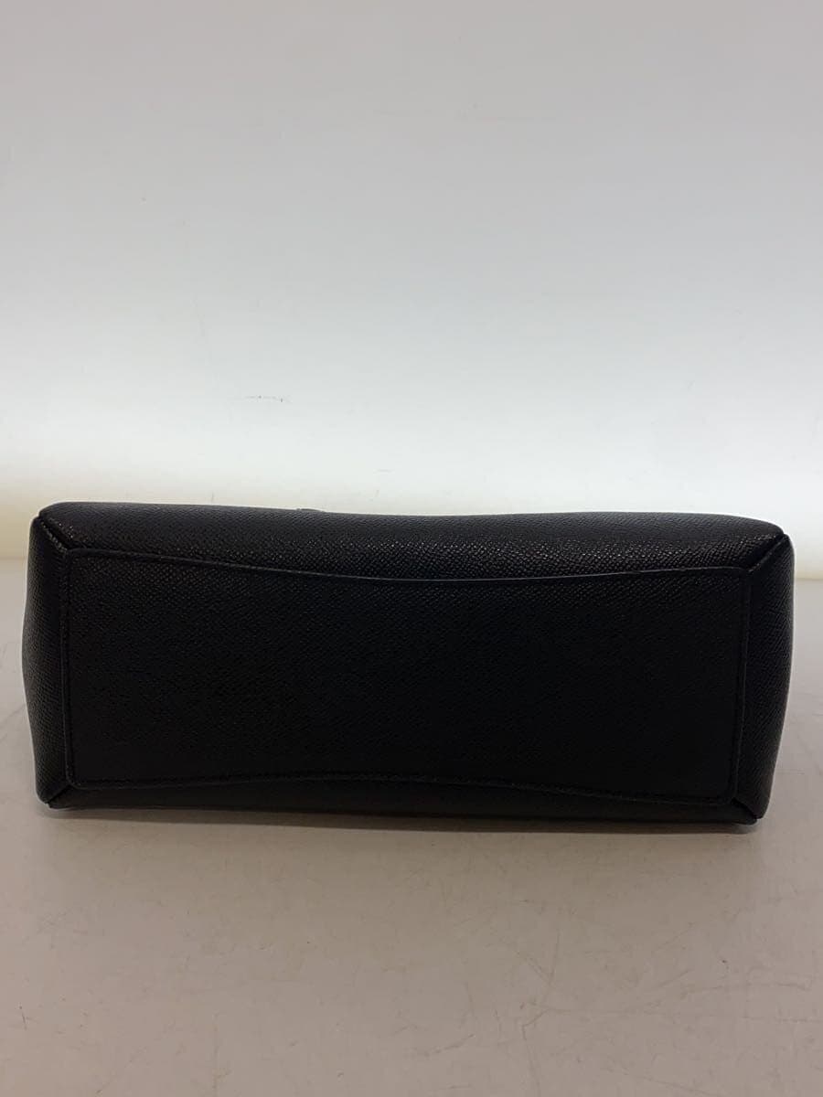 COACH Handbag Leather BLK Solid F28977 4