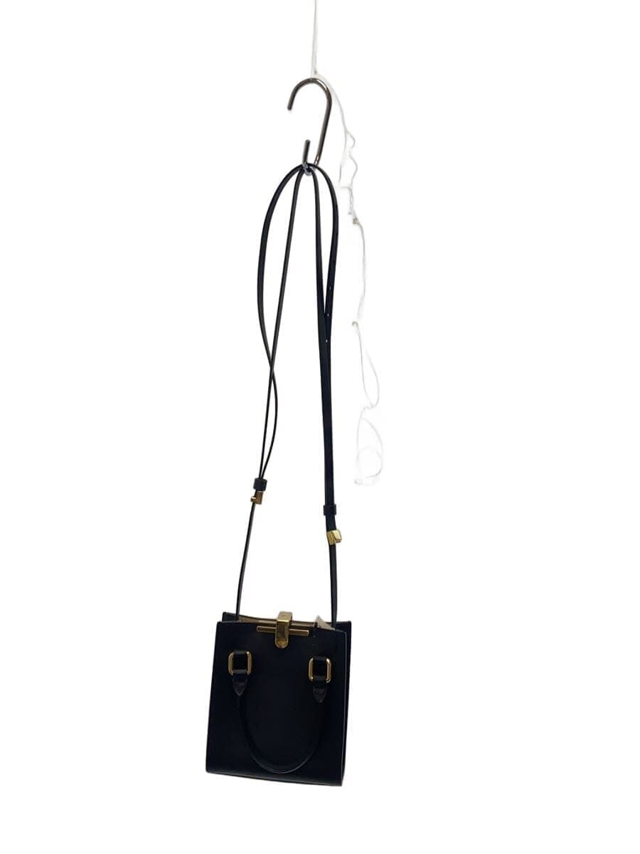 ZANCHETTI Shoulder Bag Leather BLK Solid