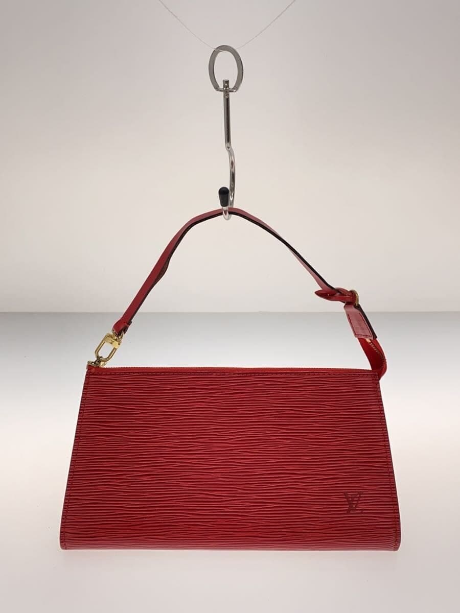 LOUIS VUITTON Pochette Accessoires_Epi Leather RED M52947