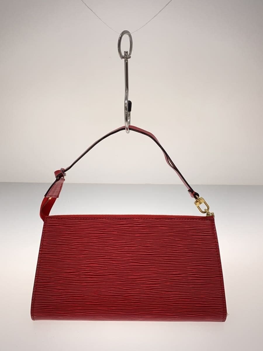LOUIS VUITTON Pochette Accessoires_Epi Leather RED M52947 3