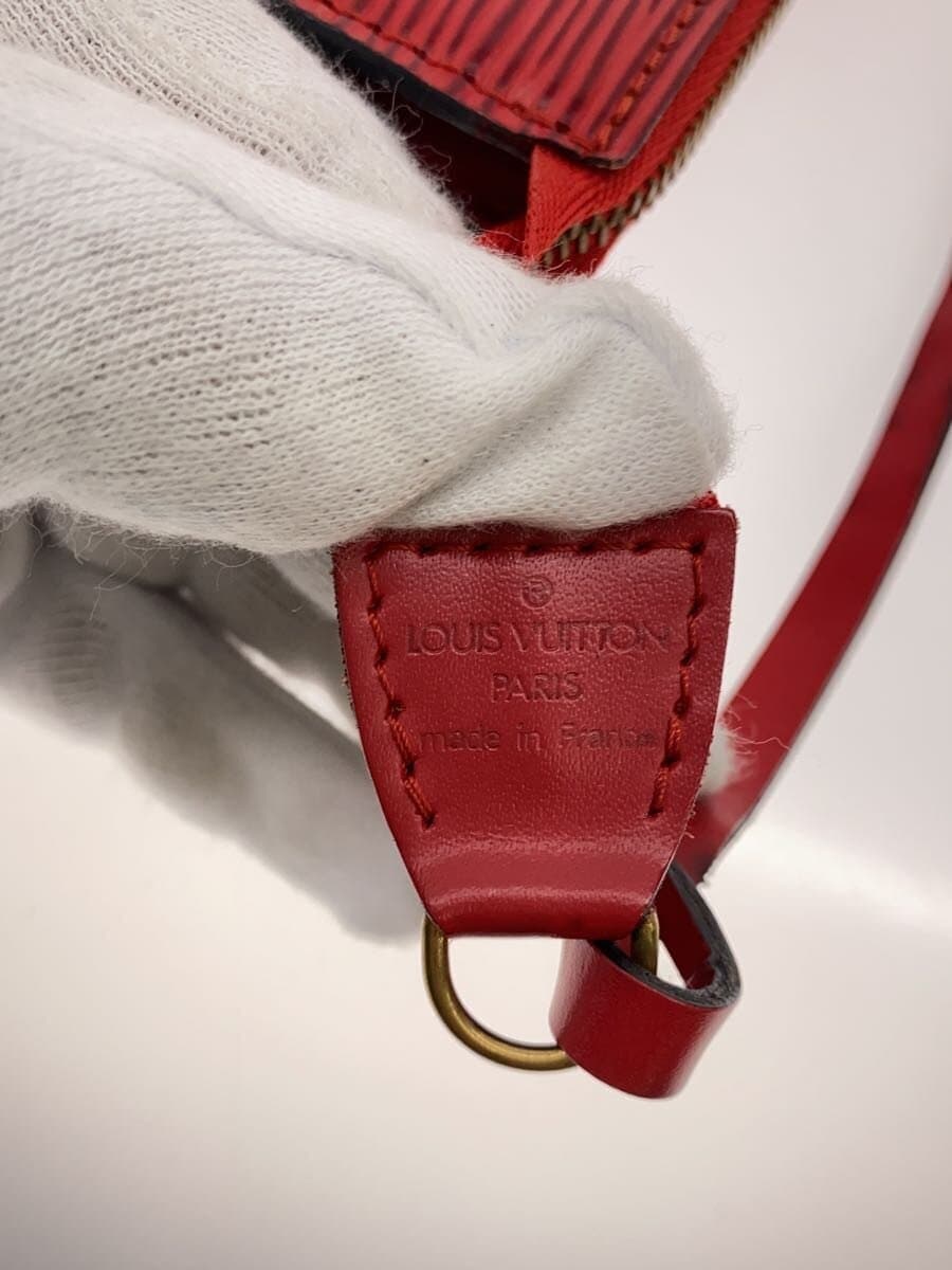 LOUIS VUITTON Pochette Accessoires_Epi Leather RED M52947 5