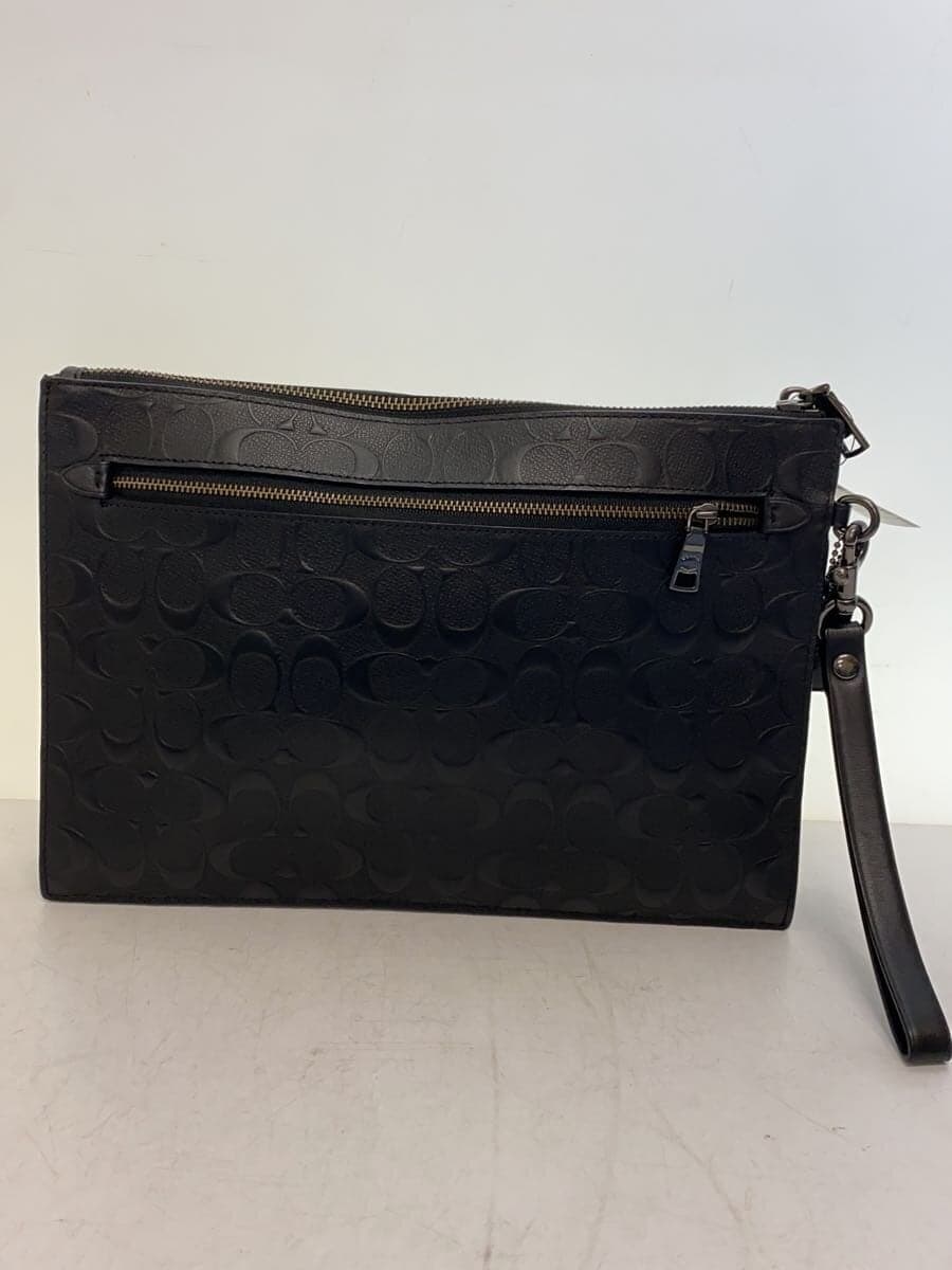 COACH Shoulder Bag Leather Black All-Over Print F75914 3