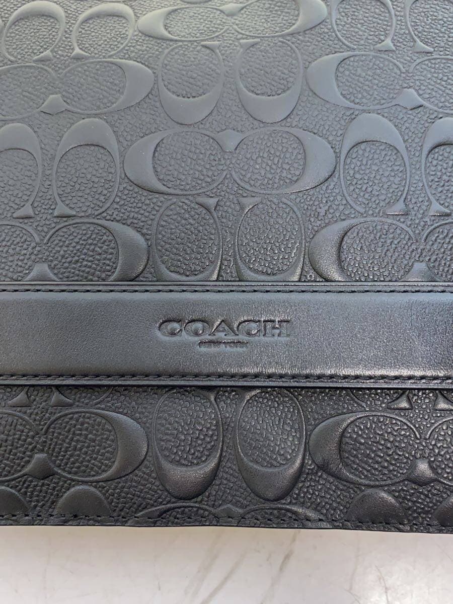 COACH Shoulder Bag Leather Black All-Over Print F75914 5