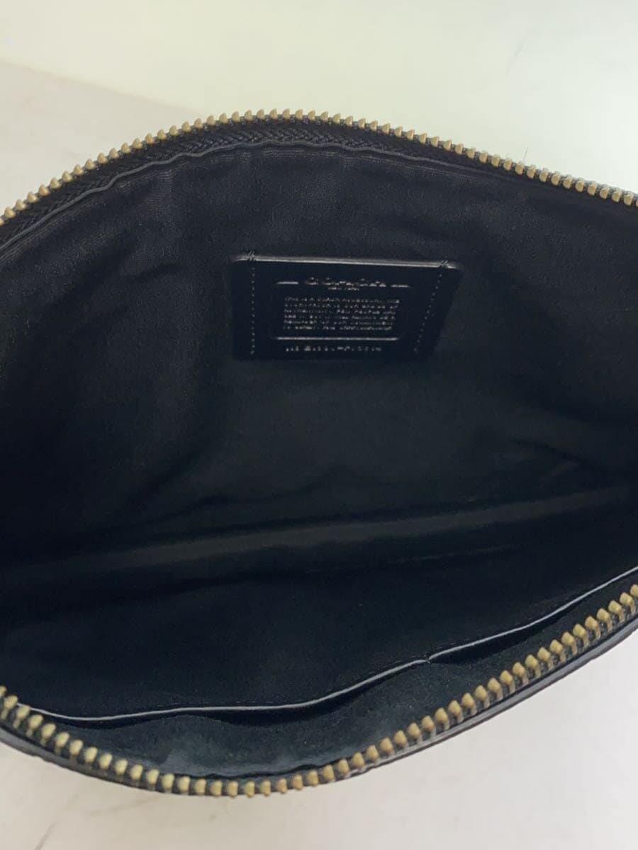 COACH Shoulder Bag Leather Black All-Over Print F75914 6