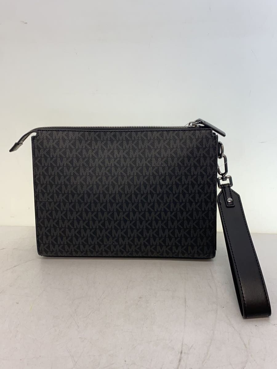 MICHAEL KORS Second Bag Leather Black All-Over Print 37R4LCOU9B Clutch Bag Pouch 3