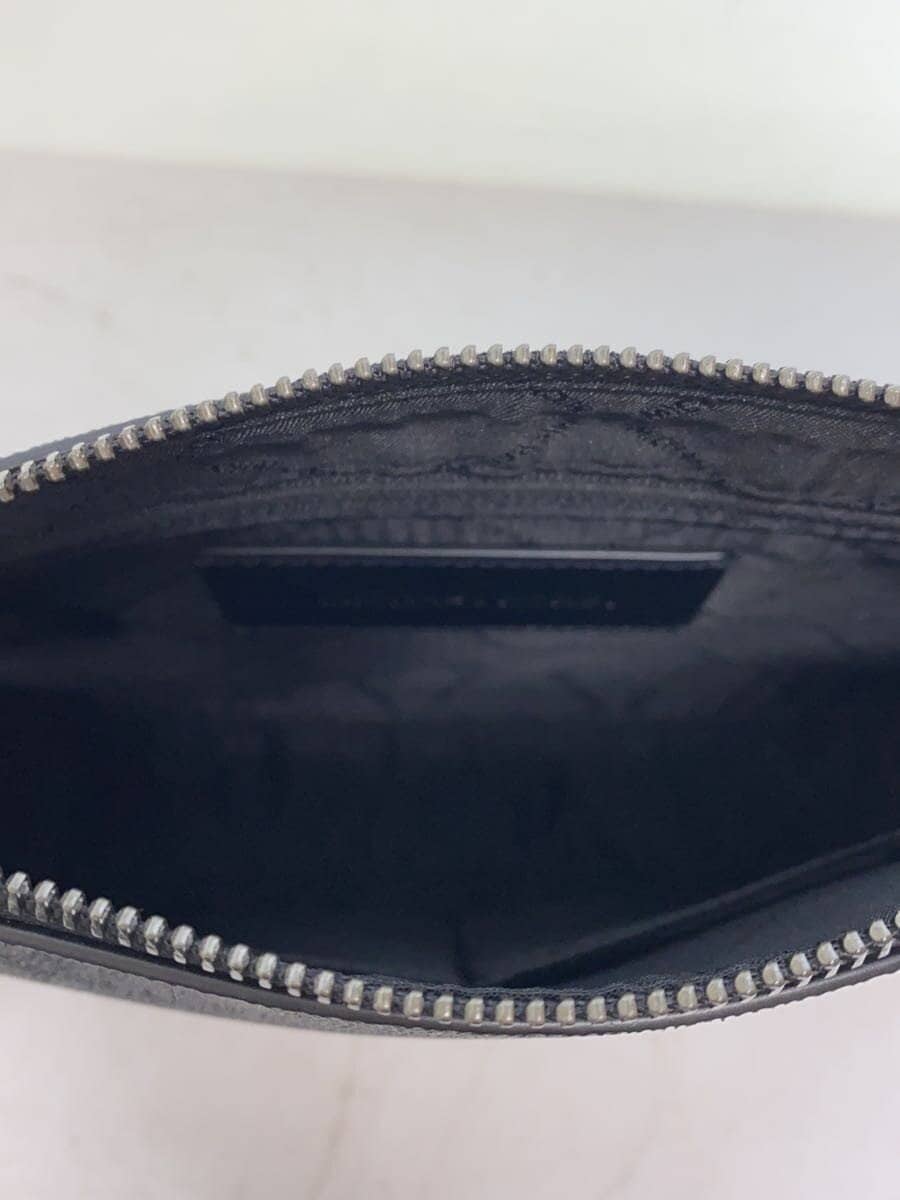 MICHAEL KORS Second Bag Leather Black All-Over Print 37R4LCOU9B Clutch Bag Pouch 6