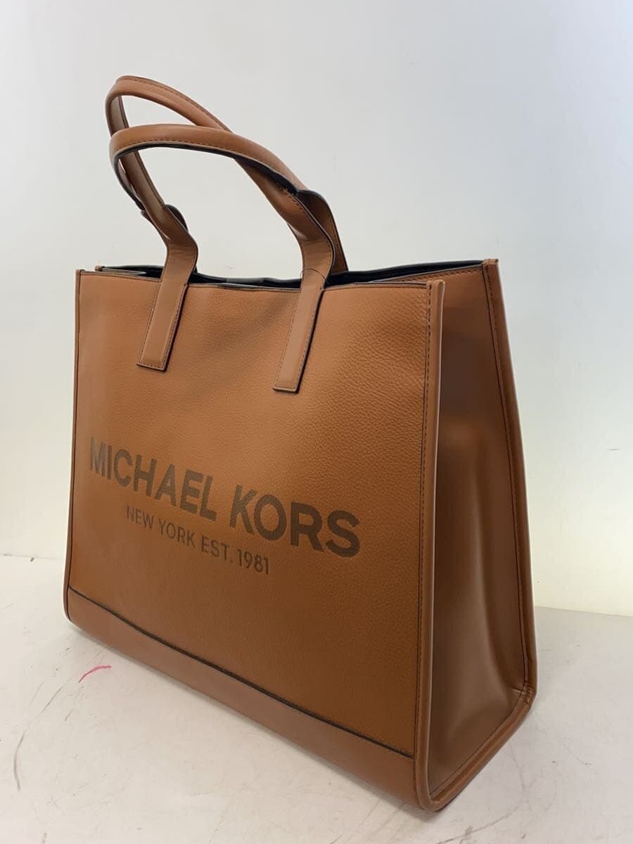 MICHAEL KORS Tote Bag Cowhide Leather BRW 37F2LCOT4L Logo Embossed 2