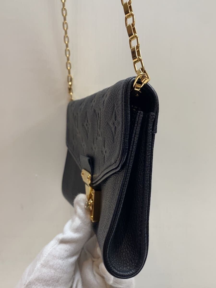 LOUIS VUITTON Pochette Saint Germain _Monogram Empreinte Leather BLK 2