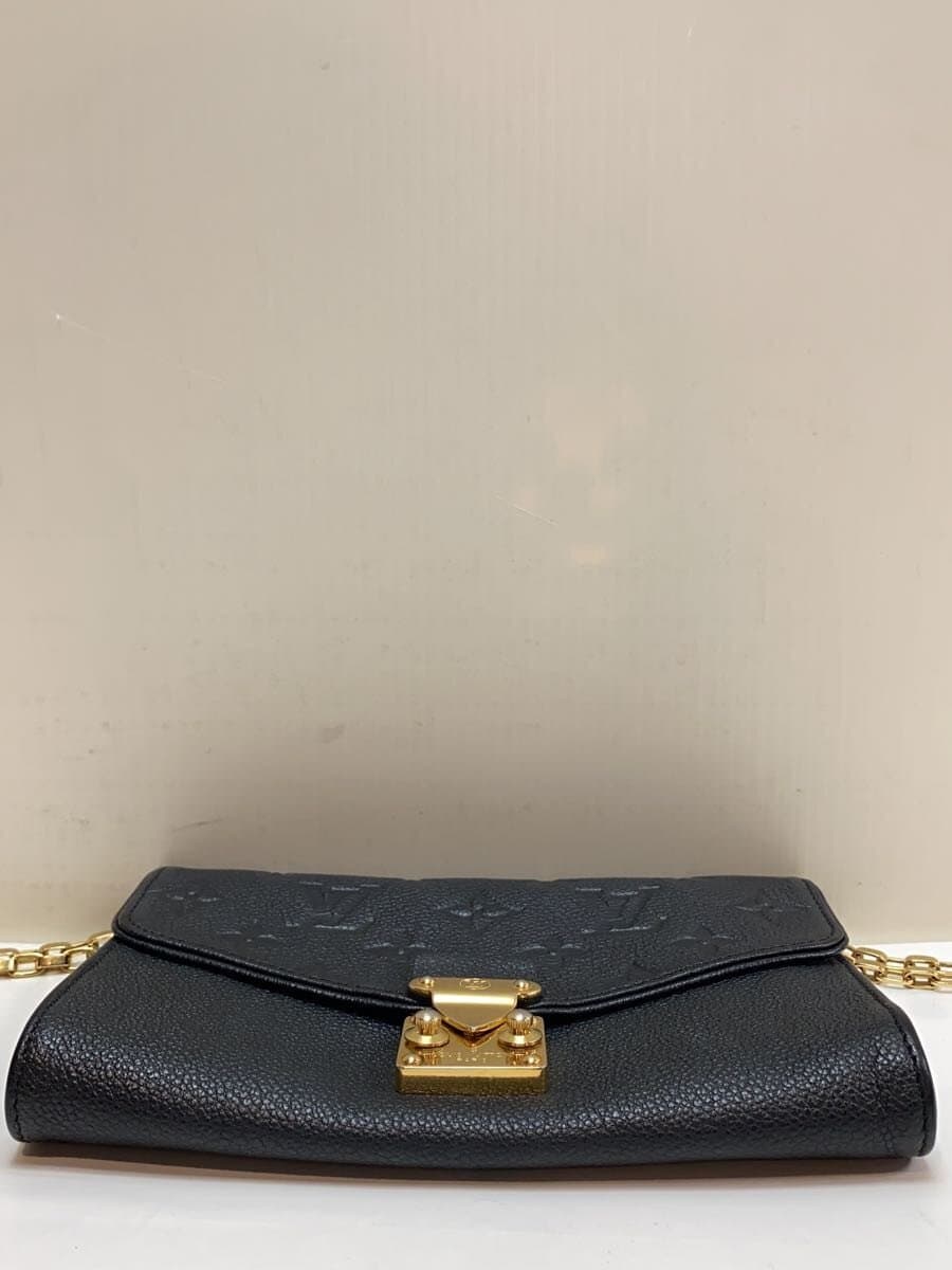 LOUIS VUITTON Pochette Saint Germain _Monogram Empreinte Leather BLK 4