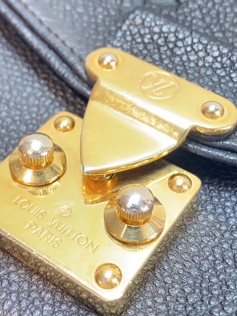 LOUIS VUITTON Pochette Saint Germain _Monogram Empreinte Leather BLK 8