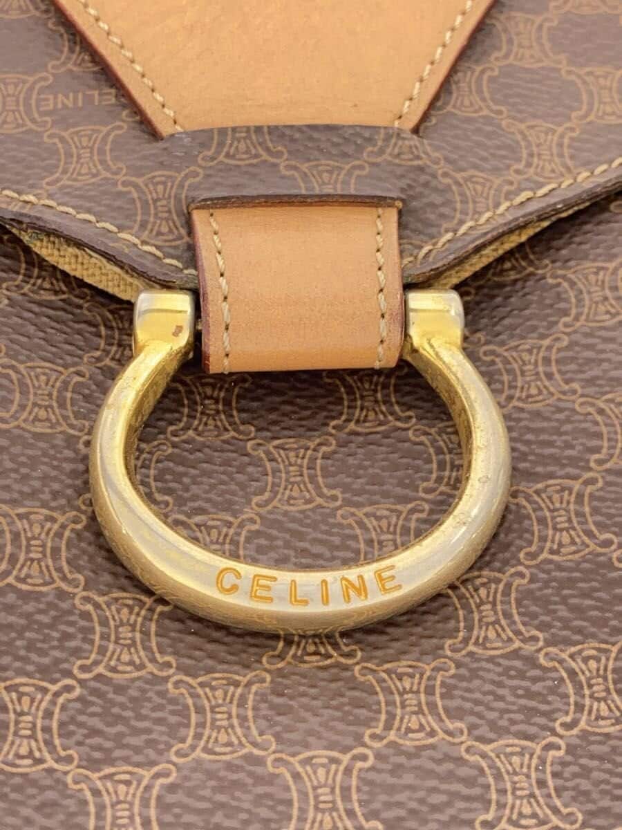 CELINEMacadam pattern Shoulder bag PVC BRW 9