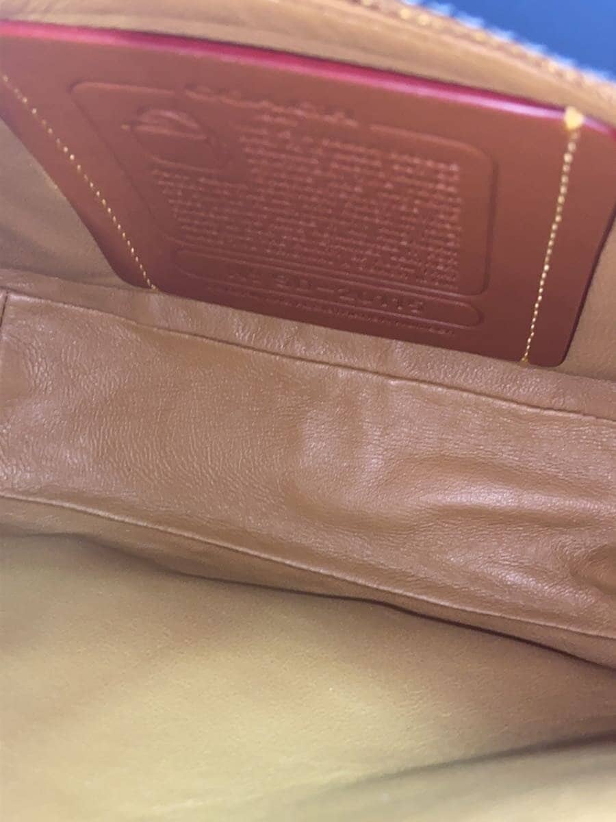 COACH Saddle Bag Leather BLU 6