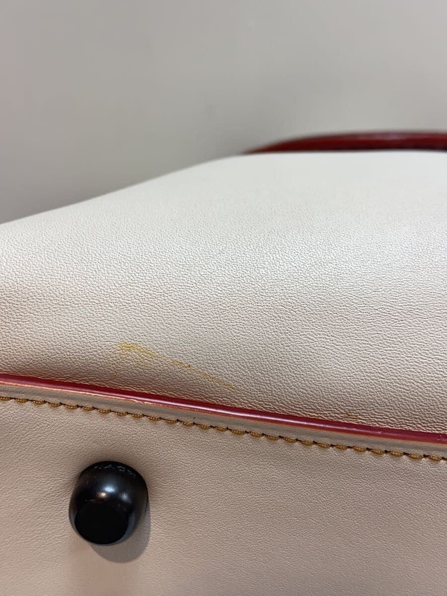 COACH Handbag All Leather Leather WHT 7