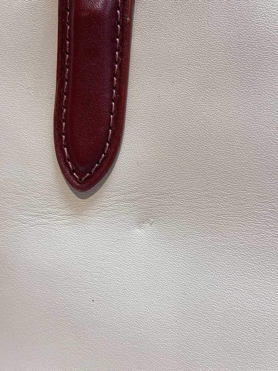 COACH Handbag All Leather Leather WHT 9