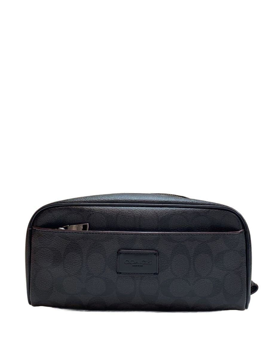 COACH Signature Second Bag PVC BLK All Over Pattern F39764