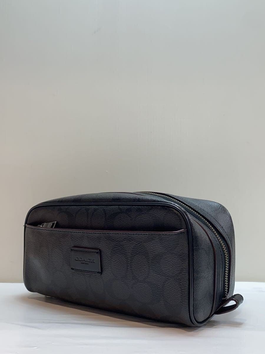 COACH Signature Second Bag PVC BLK All Over Pattern F39764 2