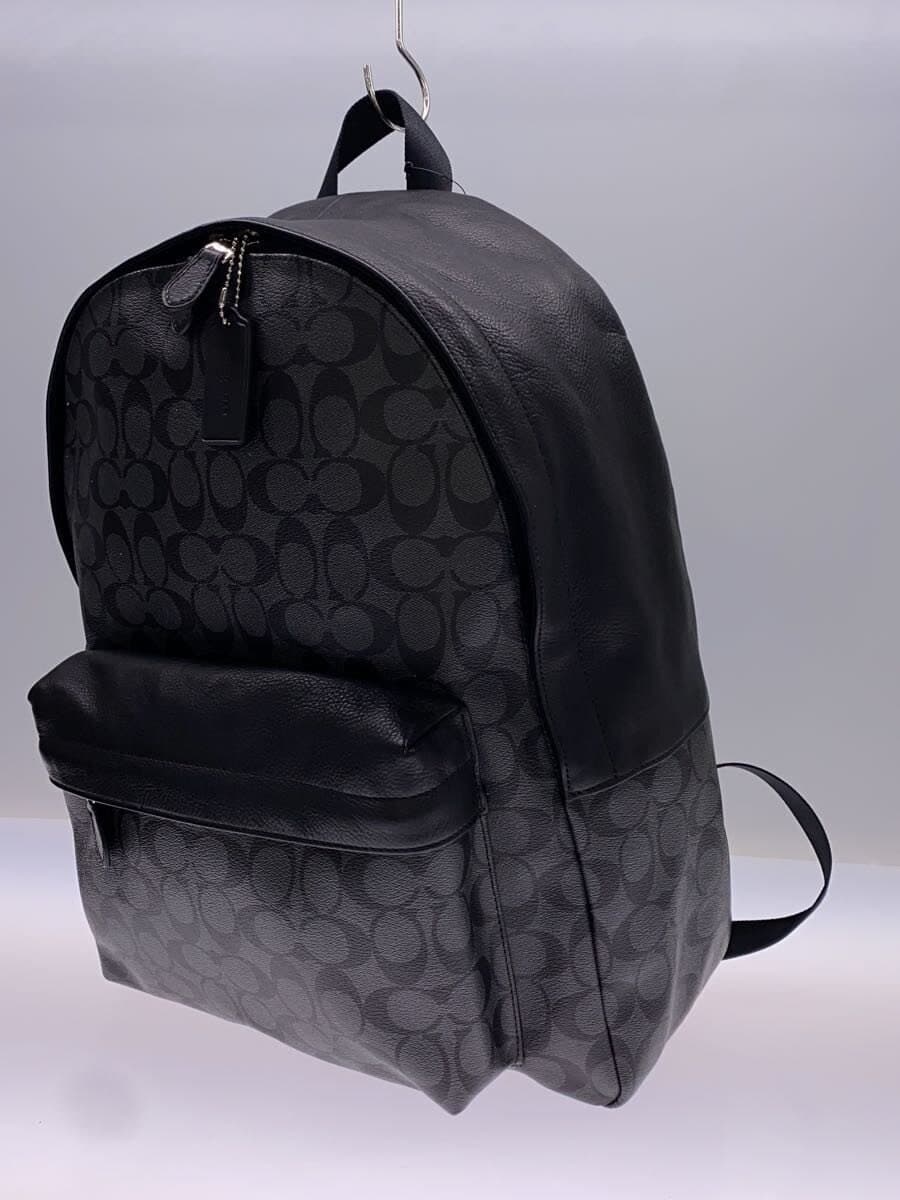 COACH Backpack PVC BLK All-over pattern F71973 2