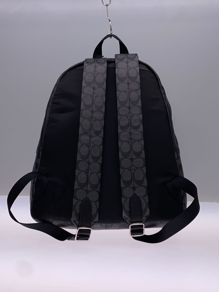 COACH Backpack PVC BLK All-over pattern F71973 3