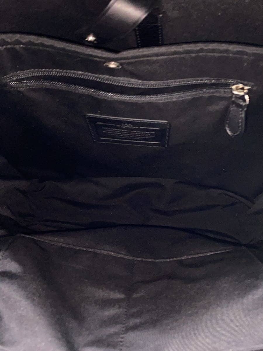 COACH Backpack PVC BLK All-over pattern F71973 6