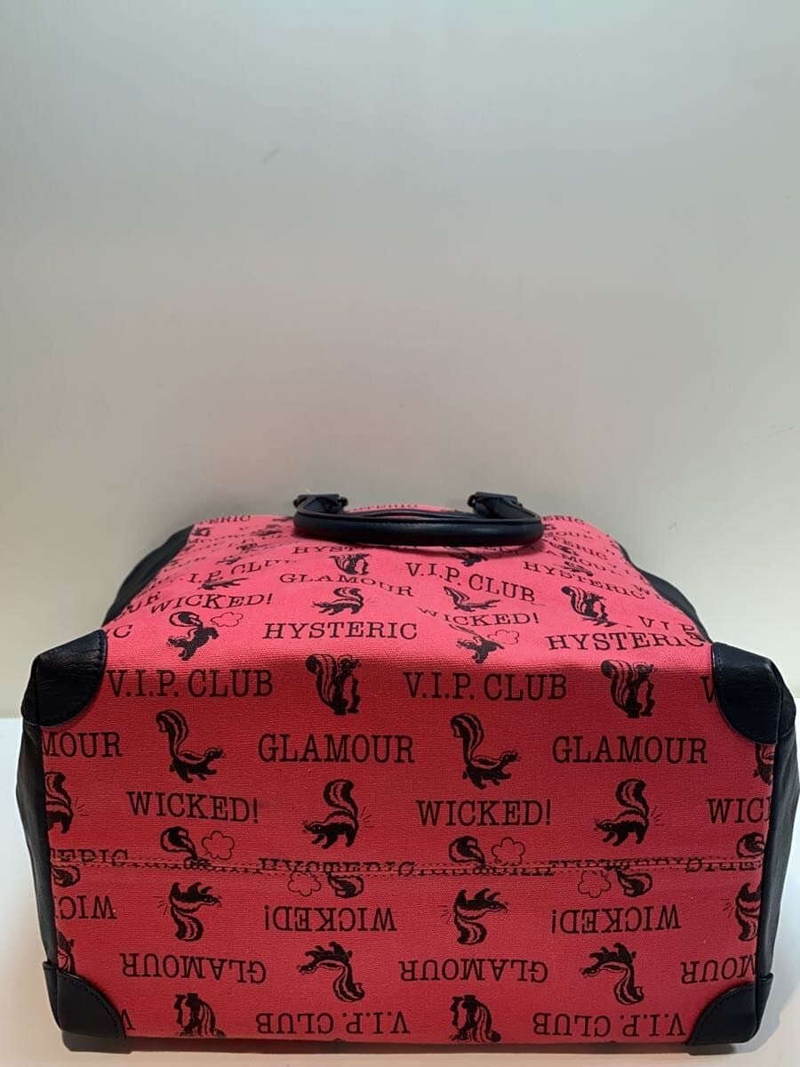 HYSTERIC GLAMOUR Tote Bag Canvas RED All Over Pattern 4