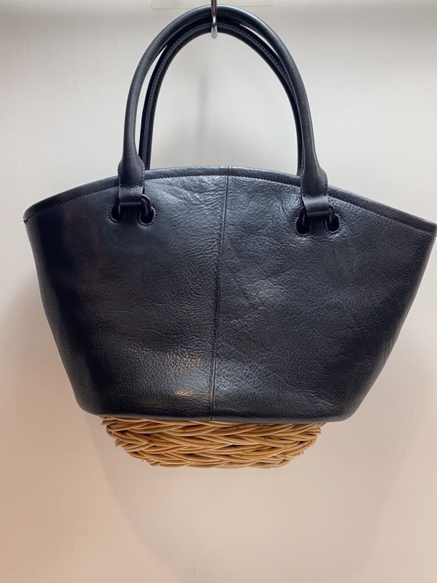 GENTEN Navona Ⅲ Basket Bag Cowhide BLK 3