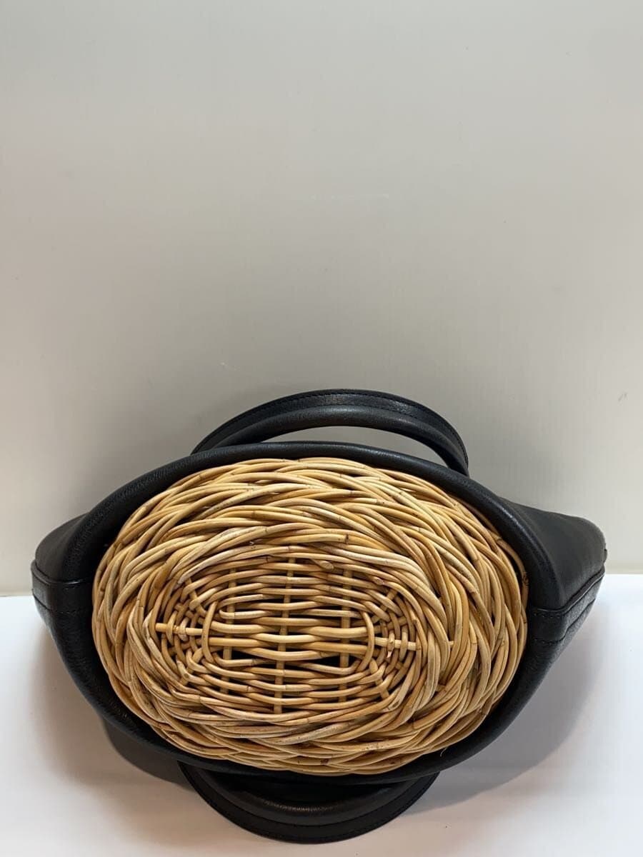 GENTEN Navona Ⅲ Basket Bag Cowhide BLK 4