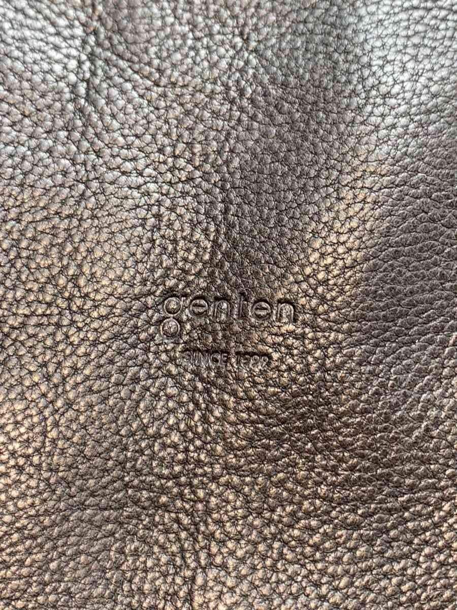 GENTEN Navona Ⅲ Basket Bag Cowhide BLK 5