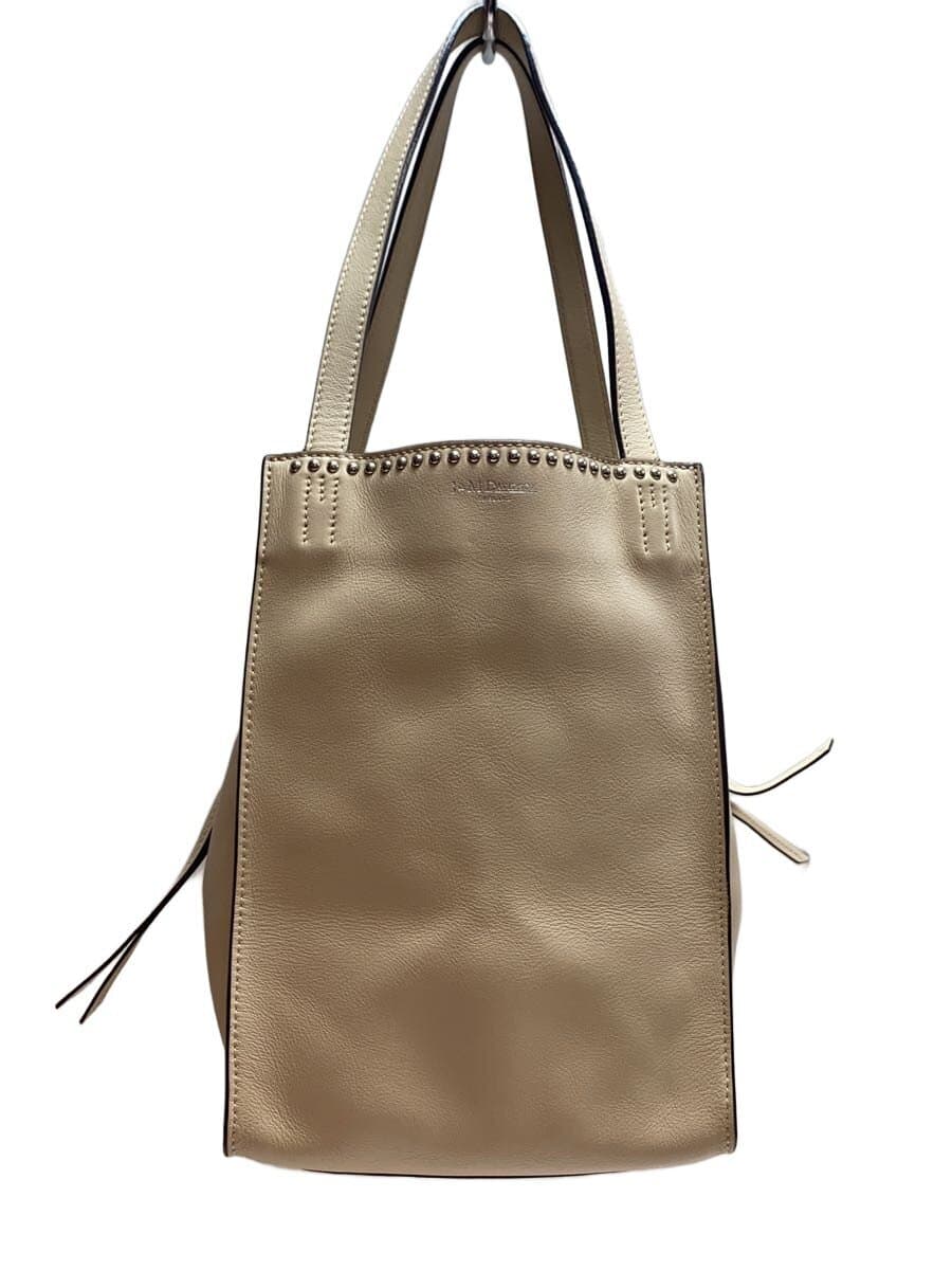 J&M DAVIDSON Bell Mini Studs Tote Bag Leather BEG