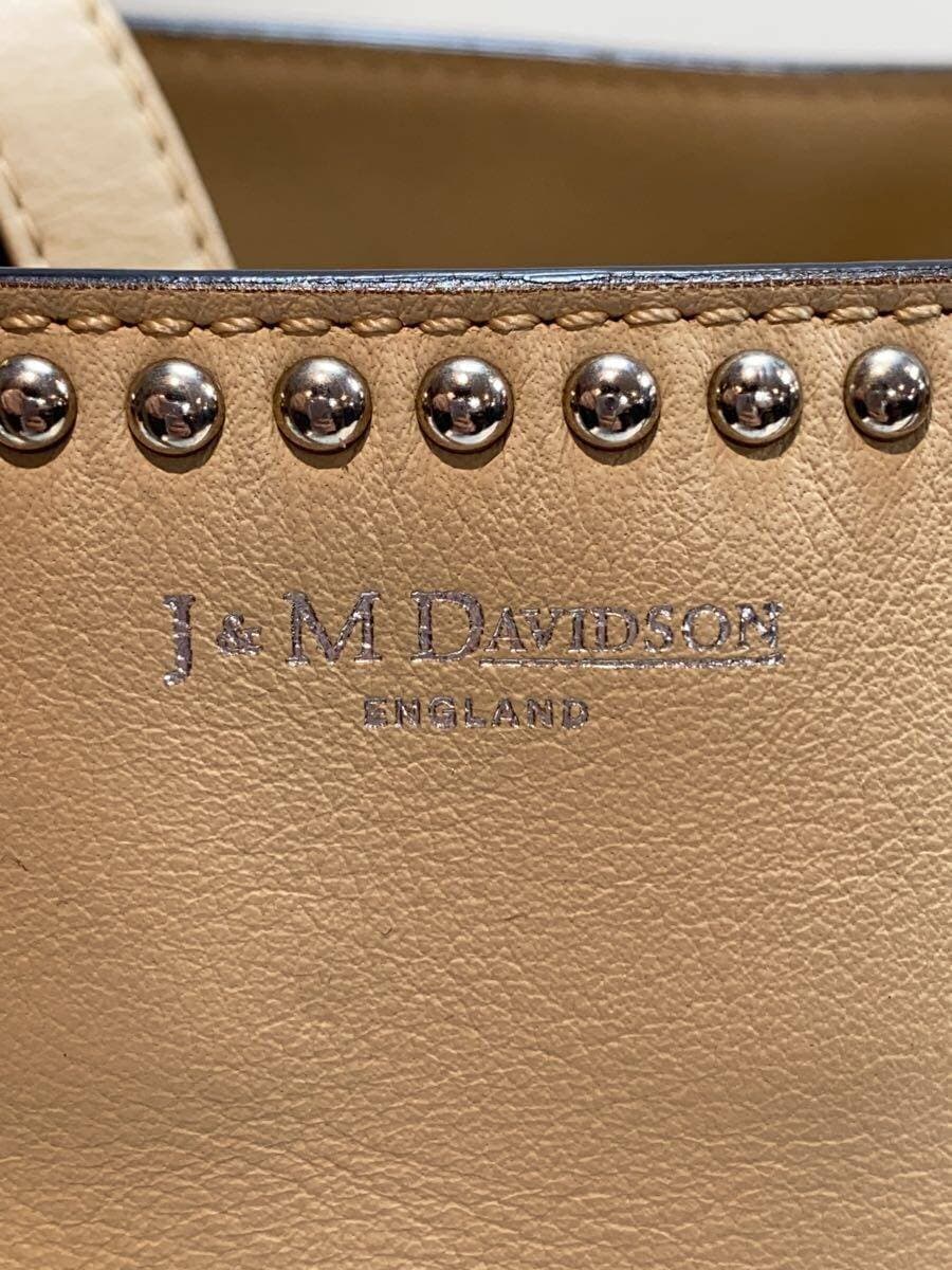 J&M DAVIDSON Bell Mini Studs Tote Bag Leather BEG 5