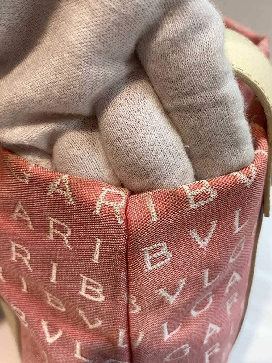 BVLGARI Logo Mania Tote Bag Canvas PNK All Over Pattern 9