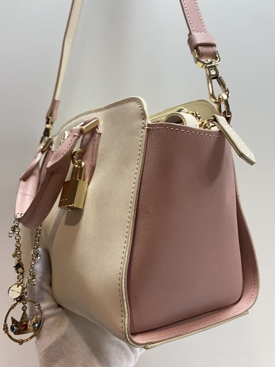 Samantha Thavasa Handbag Faux Leather WHT 2