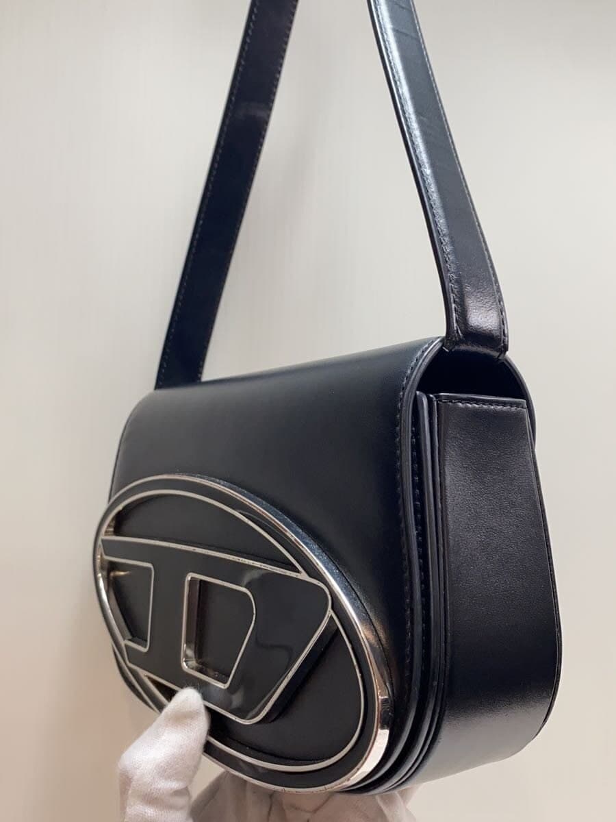 DIESEL1dr Shoulder Bag Leather BLK 2