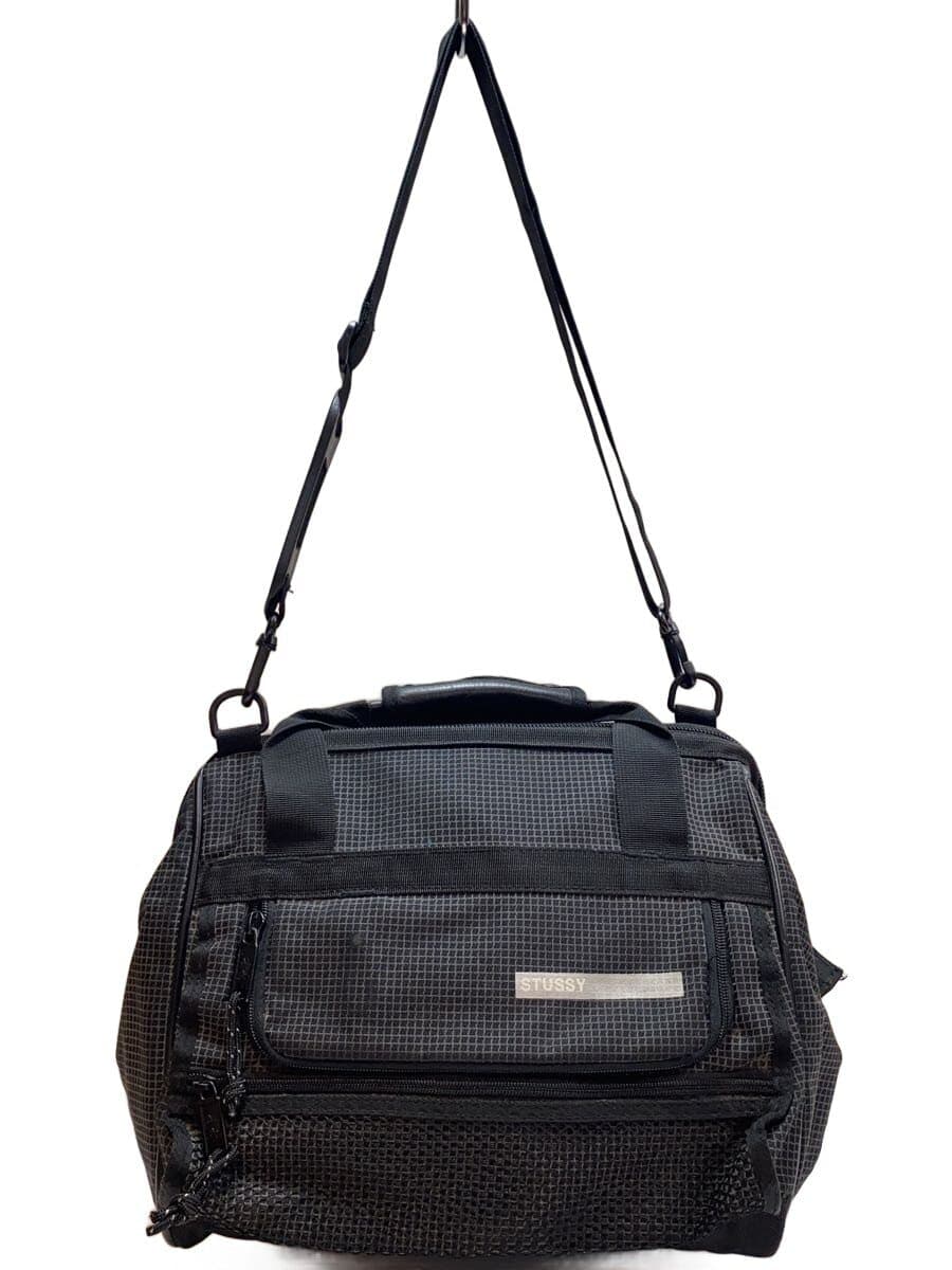 STUSSY Shoulder Bag BLK Check