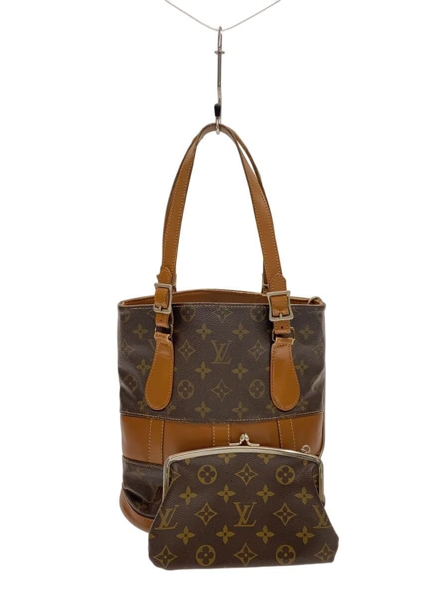 LOUIS VUITTON Bucket PM_Monogram Canvas PVC BRW All Over Pattern