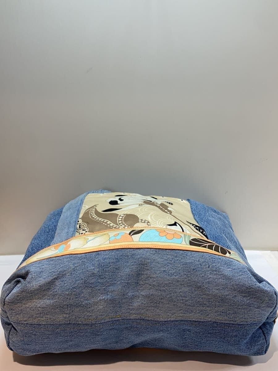 LEONARD Tote Bag Denim IDG Floral 4