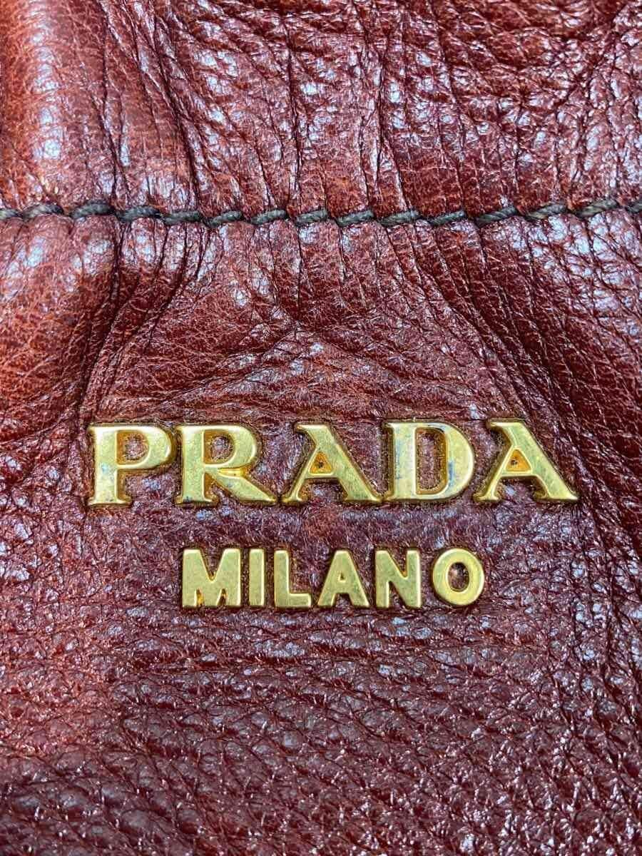 PRADA Shoulder Bag Leather BRD 5