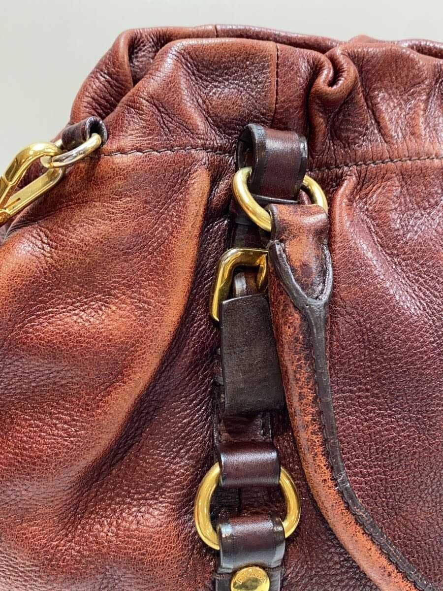 PRADA Shoulder Bag Leather BRD 8