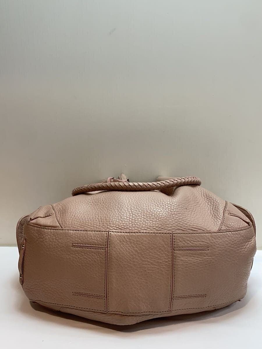 COLE HAAN Fringe Handbag Leather BEG 4