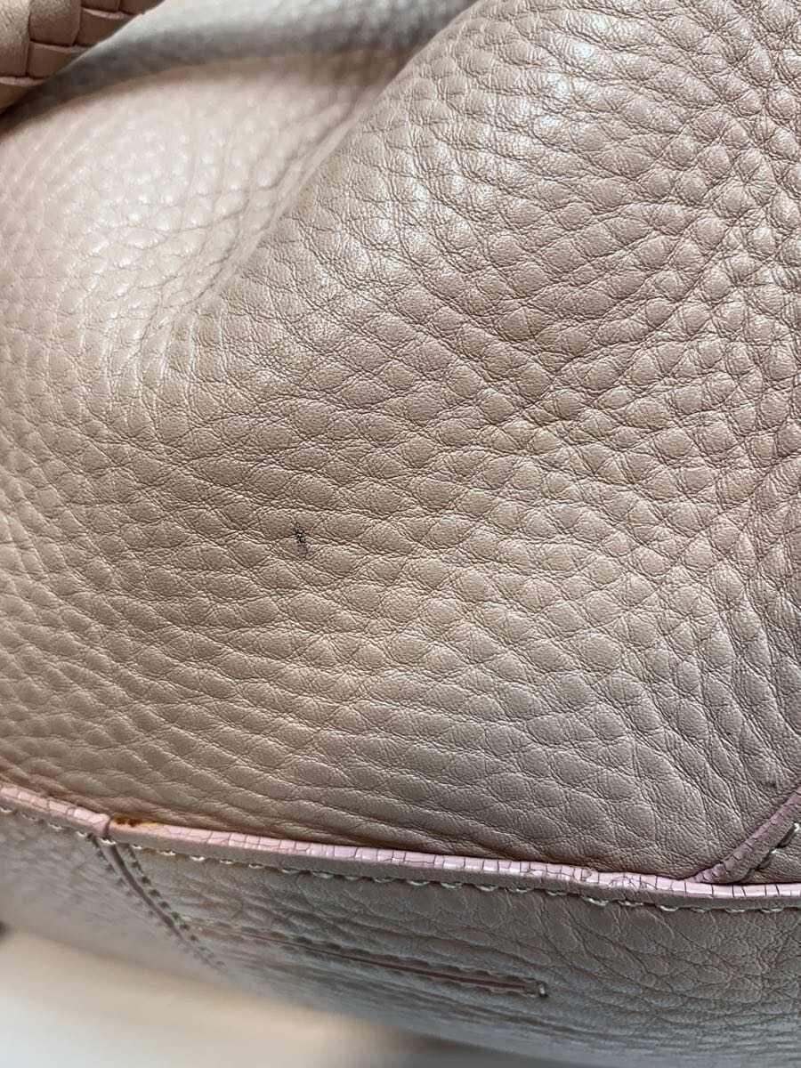 COLE HAAN Fringe Handbag Leather BEG 7