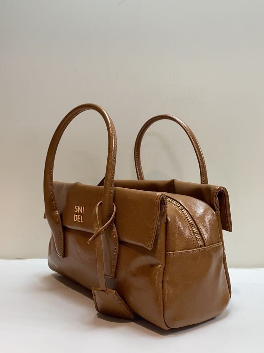 SNIDEL Padlock Charm Boston Leather BRW Solid SWGB255615 2