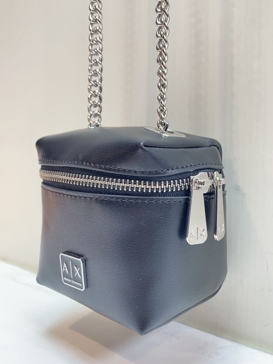 ARMANI EXCHANGE AX Logo Mini Shoulder Bag Leather Black 2
