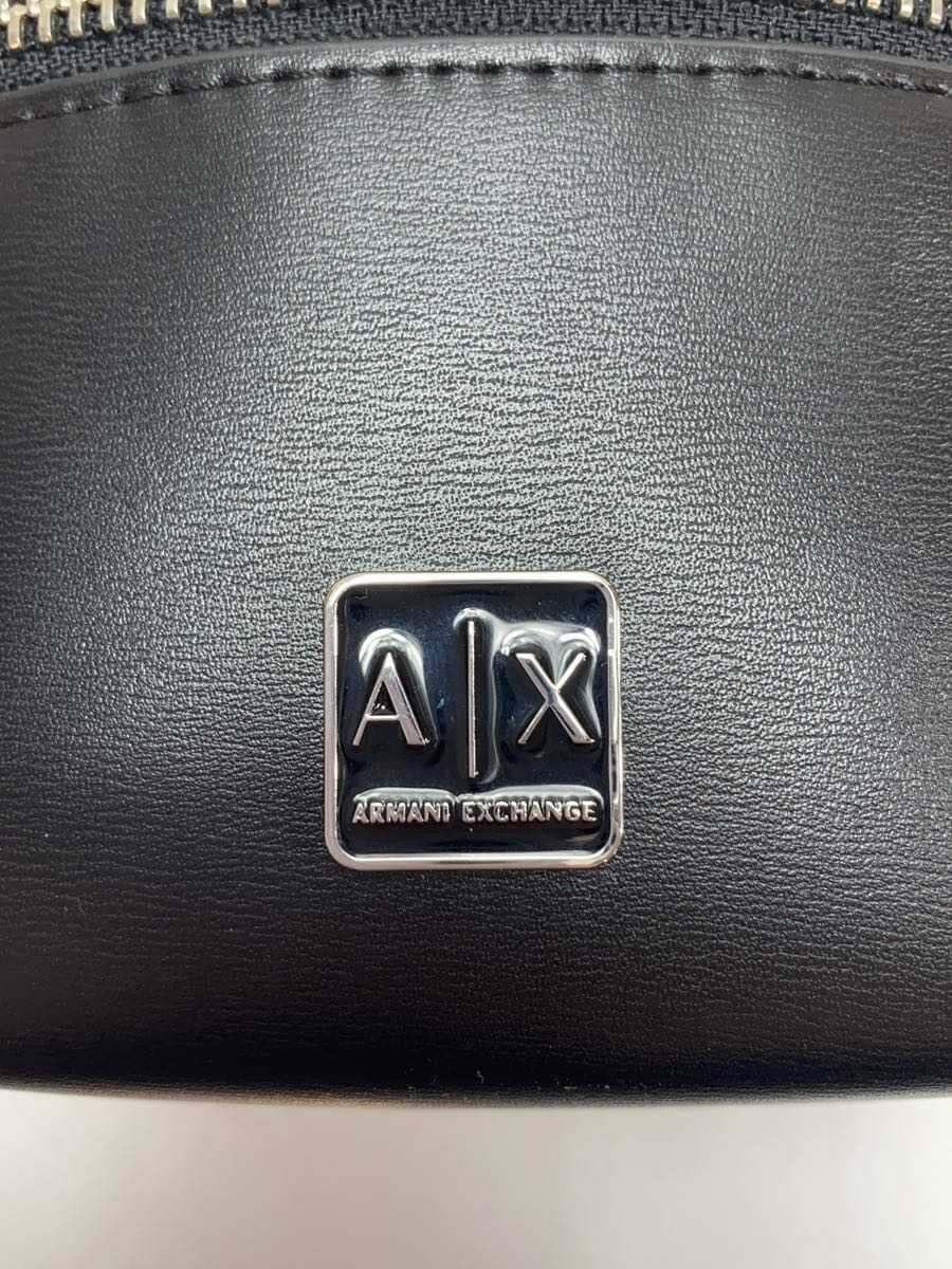 ARMANI EXCHANGE AX Logo Mini Shoulder Bag Leather Black 5