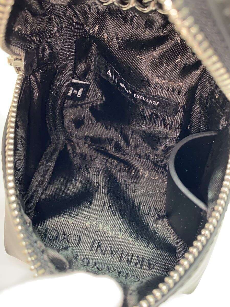 ARMANI EXCHANGE AX Logo Mini Shoulder Bag Leather Black 6