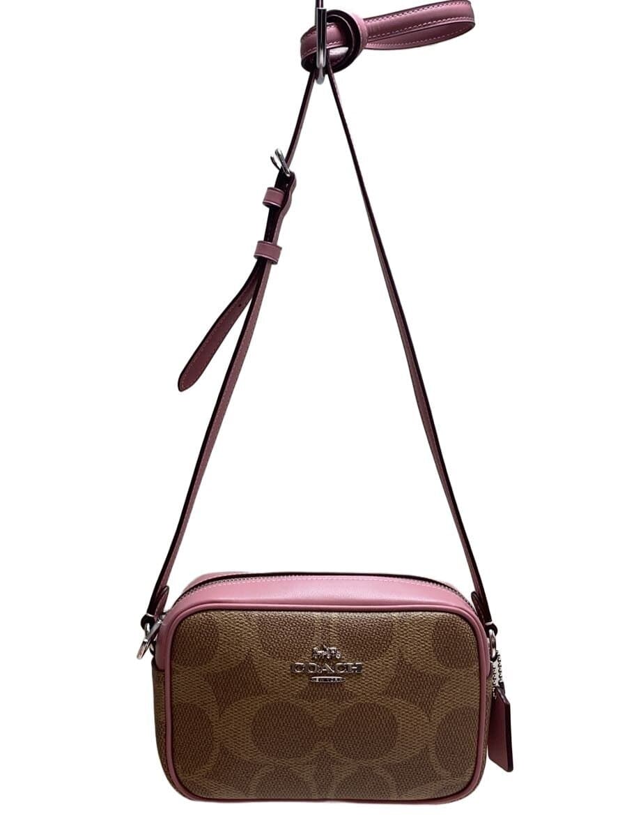 COACH Mini Jamie Camera Bag Shoulder Bag Leather PNK