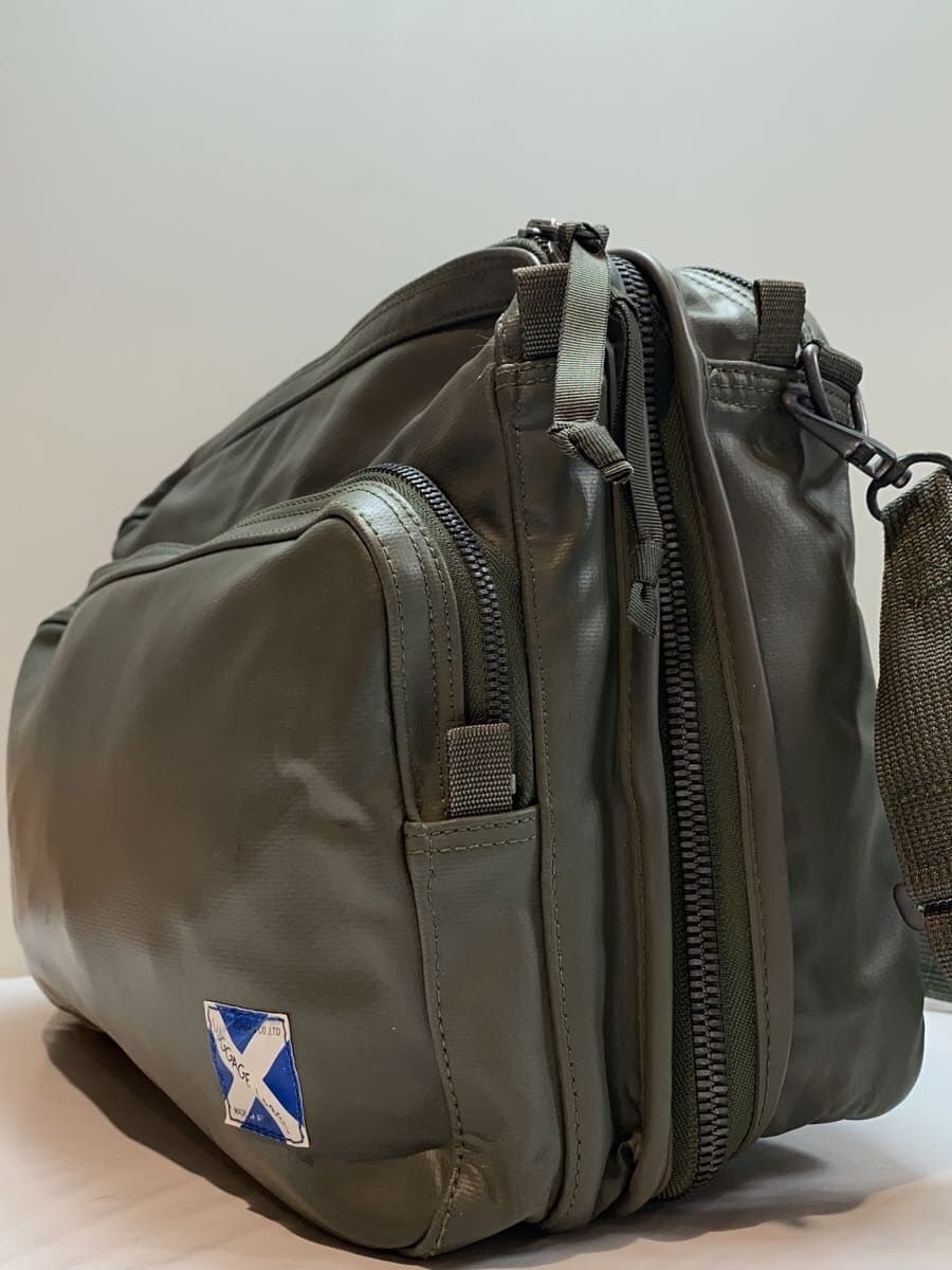 LUGGAGE LABEL Shoulder Bag PVC KHK 2