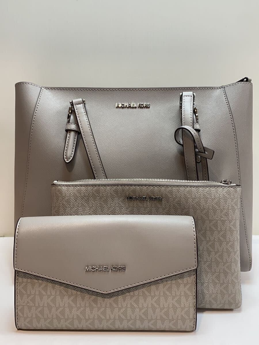MICHAEL KORS CHARLOTTE 3 IN 1 Tote PVC GRAY 35R3SCFT3T 8